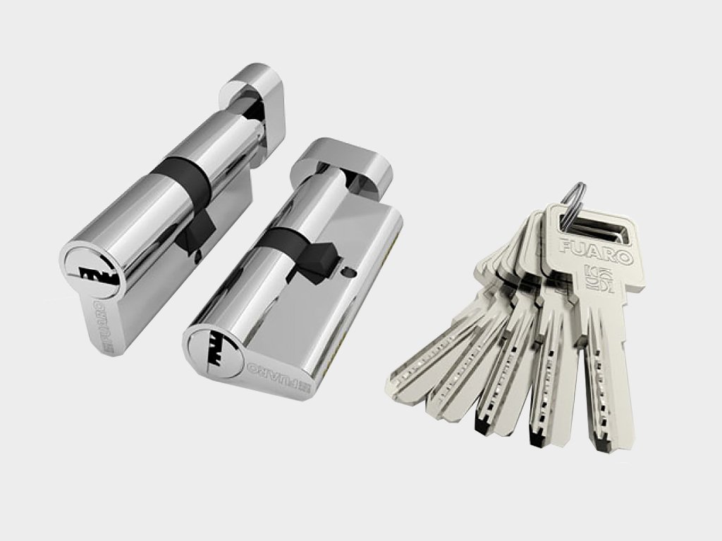 Цилиндровый механизм из алюминия «ключ-вертушка» с 5 ключами в комплекте Комсомольск-на-Амуре